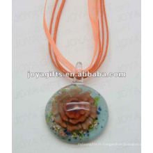 Meilleures ventes joyagift Pendentif pendentif en verre Lampwork Collier en verre Lampwork Pendentif serpent avec cordon de cire